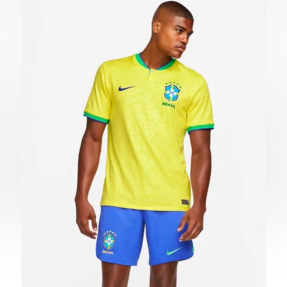 NWT Nike Brasil 2022/2023 Home Football/Soccer Jersey. Size XXL - Picture 2 of 10